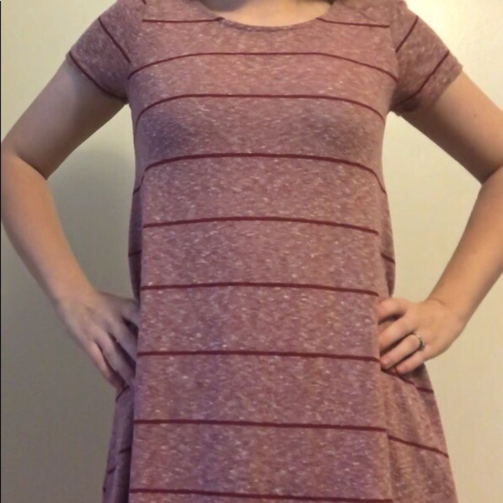Maroon striped Boutique Top